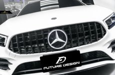 画像1: BENZ メルセデス・ベンツ A-Class V177 セダン用 GTR パナメリカーナ グリル GTグリル A180 A200 A35 A45 AMG ブラック仕様 スポーツ (1)