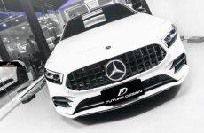 画像5: BENZ メルセデス・ベンツ A-Class V177 セダン用 GTR パナメリカーナ グリル GTグリル A180 A200 A35 A45 AMG ブラック仕様 スポーツ (5)