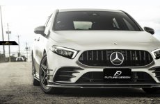 画像9: BENZ メルセデス・ベンツ A-Class V177 セダン用 GTR パナメリカーナ グリル GTグリル A180 A200 A35 A45 AMG ブラック仕様 スポーツ (9)