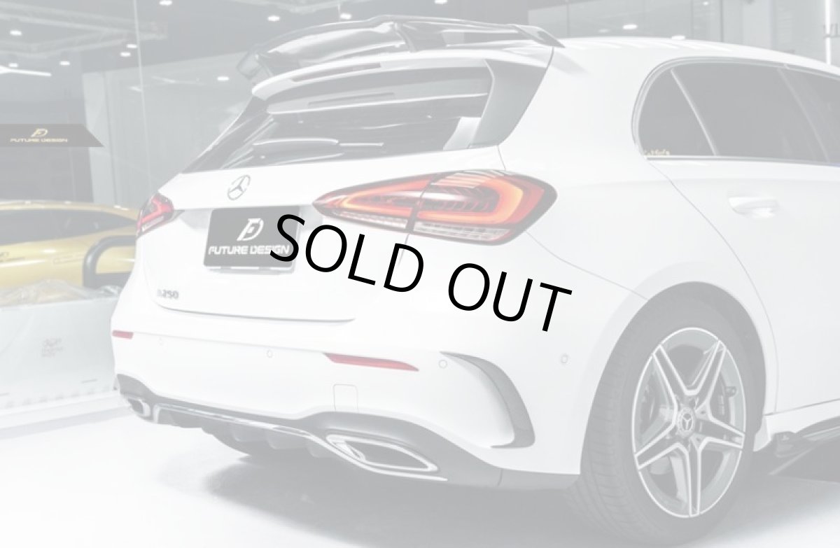 画像4: BENZ メルセデス・ベンツ W177 Aクラス AMGリアバンパー用カーボン カナード スプリッター 本物Drycabon ドライカーボン AMG (4)