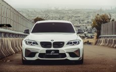 画像3: BMW F87 M2 フロントバンパー用カーボンスプリッター カバー 本物DryCarbon ドライカーボン スポイラー COVER (3)