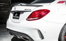 画像6: BENZ メルセデス・ベンツ W205 Cクラス セダン トランク用 リアスポイラー リアカウイング 本物DryCarbon ドライカーボン (6)