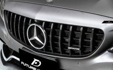 画像9: BENZ メルセデス・ベンツ C-Class AMG C63 前期用 パナメリカーナグリル W205 S205 C205 ブラックグリル (9)