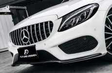 画像5: BENZ メルセデス・ベンツ フロントグリル W205 S205 C205 Cクラス 前期用 AMGパナメリカーナ GTRタイプ シルバーグリル (5)