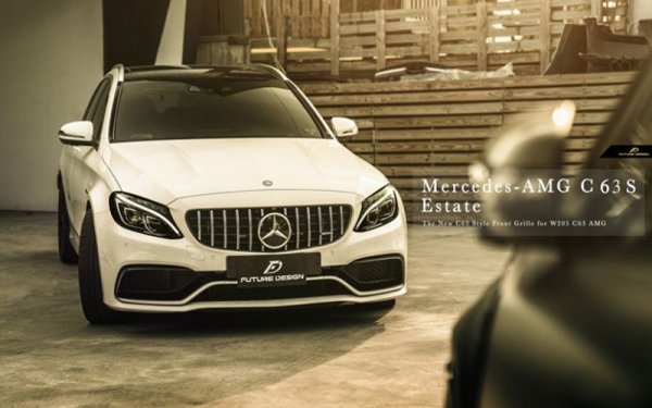 BENZ ベンツAMGパナメリカーナグリル W205 S205 C205 Cクラス C63前期
