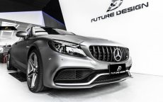 画像3: BENZ メルセデス・ベンツ C-Class AMG C63 前期用 パナメリカーナグリル W205 S205 C205 ブラックグリル (3)