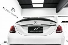 画像5: BENZ メルセデス・ベンツ Cクラス W205 セダン トランク用カーボン GT リアスポイラー リアウィング 本物DryCarbon ドライカーボン  (5)