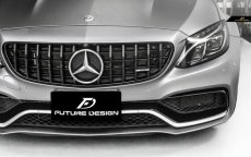 画像12: BENZ メルセデス・ベンツ C-Class AMG C63 前期用 パナメリカーナグリル W205 S205 C205 ブラックグリル (12)