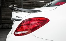 画像4: BENZ メルセデス・ベンツ W205 Cクラス セダン トランク用 リアスポイラー リアカウイング 本物DryCarbon ドライカーボン (4)