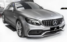 画像1: BENZ メルセデス・ベンツ C-Class AMG C63 前期用 パナメリカーナグリル W205 S205 C205 ブラックグリル (1)