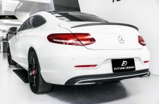 画像1: BENZ メルセデス・ベンツ Cクラス C205 クーペ トランク用FDED1 カーボン リアスポイラー リアウィング 本物DryCarbon ドライカーボン (1)