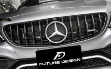 画像2: BENZ メルセデス・ベンツ C-Class AMG C63 前期用 パナメリカーナグリル W205 S205 C205 ブラックグリル (2)