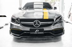 画像5: BENZ メルセデス・ベンツ Cクラス W205 C63 フロントバンパー用鍛造カーボン ガーニッシュ スポイラー 本物DryCarbon ドライカーボン 大理石ような美しい (5)