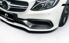 画像8: BENZ メルセデス・ベンツ Cクラス W205 C63 フロントバンパー用カーボン ガーニッシュ スポイラー 本物DryCarbon ドライカーボン (8)