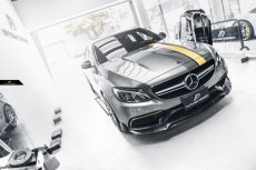 画像9: BENZ メルセデス・ベンツ Cクラス W205 C63 フロントバンパー用鍛造カーボン ガーニッシュ スポイラー 本物DryCarbon ドライカーボン 大理石ような美しい (9)