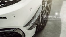 画像9: BENZ メルセデス・ベンツ C-Class W205 C205 S205 C63フロントバンパー用カーボンカナード 本物DryCarbon ドライカーボン (9)