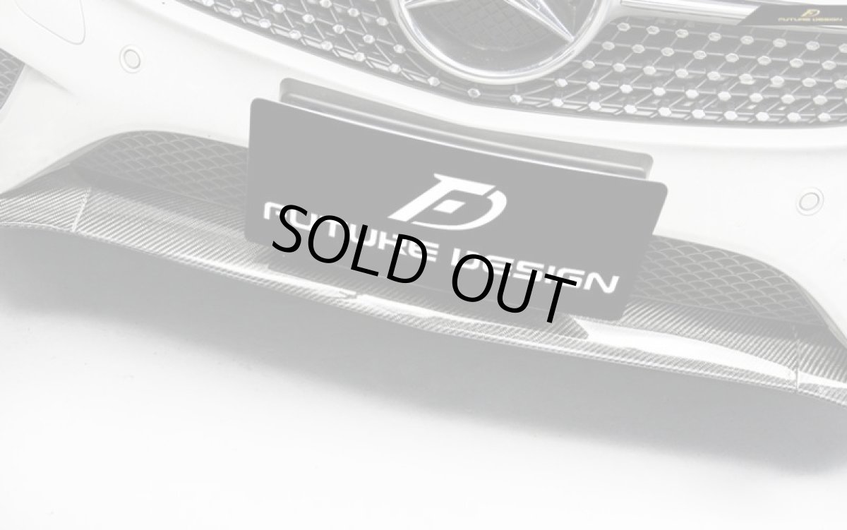 画像5: BENZ メルセデス・ベンツ C-Class W205 S205 C205 AMGフロントバンパー用 3点セット リップスポイラー本物DryCarbon ドライカーボン (5)
