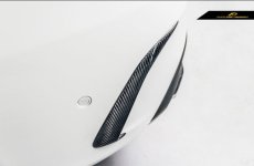 画像4: BENZ メルセデス・ベンツ Cクラス W205 セダン AMGバンパー用カナード 本物DryCarbon ドライカーボン C180 C200 C250 C300 C43 C63 (4)