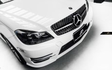 画像5: BENZ メルセデス・ベンツ Cクラス W204 AMG C45ルック 07~14年 フロント用 シルバー ダイヤモンド グリル (5)