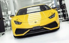 画像1: Lamborghini ランボルギーニ Huracan ウラカン LP610-4 フロント用ガーニッシュ カナード 本物DryCarbon ドライカーボン (1)