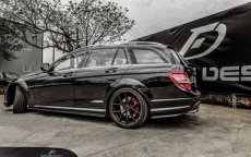 画像4: BENZ メルセデス・ベンツ Cクラス W204 サイド用サイドスカート スポイラー ステープ 本物DryCarbon ドライカーボン AMG (4)