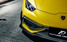 画像4: Lamborghini ランボルギーニ Huracan ウラカン LP610-4 フロント用リップスポイラー 6点セット 本物DryCarbon (4)