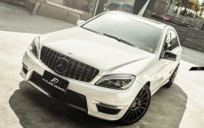 画像5: BENZ メルセデス・ベンツ  Cクラス W204 07~13年 フロント用AMGパナメリカーナグリル GTRタイプ ブラックグリル (5)