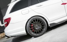 画像6: BENZ メルセデス・ベンツ Cクラス W204 サイド用サイドスカート スポイラー ステープ 本物DryCarbon ドライカーボン AMG (6)