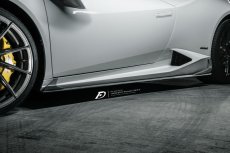 画像2: Lamborghini ランボルギーニ Huracan ウラカン LP610-4 カーボン サイドステップ スカート 本物DryCarbon (2)