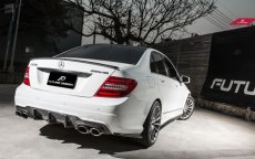 画像5: BENZ メルセデス・ベンツ Cクラス W204 サイド用サイドスカート スポイラー ステップ 本物DryCarbon ドライカーボン AMG (5)