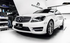 画像2: BENZ メルセデス・ベンツ Cクラス W204 AMG C45ルック 07~14年 フロント用 シルバー ダイヤモンド グリル (2)