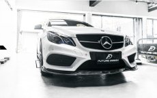 画像3: BENZ メルセデス・ベンツ E-Class クーペ C207 AMGスポーツ 後期車 フロントバンパー用リップスポイラー エアロ 本物ドライカーボン Drycarbon FD A207 W207 (3)