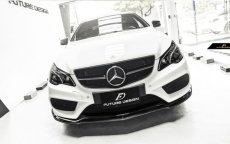 画像1: BENZ メルセデス・ベンツ E-Class クーペ C207 AMGスポーツ 後期車 フロントバンパー用リップスポイラー エアロ 本物ドライカーボン Drycarbon FD A207 W207 (1)