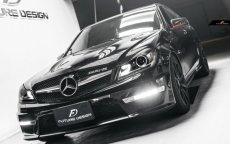 画像5: BENZ メルセデス・ベンツ C-Class W204 S204 C204 後期用  C63ルック ボンネット AMG (5)