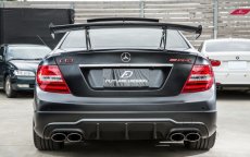 画像9: BENZ メルセデス・ベンツ Cクラス W204 トランク専用GT リア ウィング スポイラー 本物DryCarbon ドライカーボン (9)