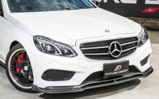 画像11: BENZ メルセデスベンツ Eクラス W212 後期車 LCI AMGフロントバンパー用リップスポイラー 本物DryCarbon ドライカーボン (11)