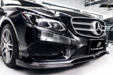 画像7: BENZ メルセデスベンツ Eクラス W212 後期車 LCI AMGフロントバンパー用リップスポイラー 本物DryCarbon ドライカーボン (7)