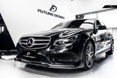 画像9: BENZ メルセデスベンツ Eクラス W212 後期車 LCI AMGフロントバンパー用リップスポイラー 本物DryCarbon ドライカーボン (9)