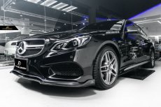 画像5: BENZ メルセデスベンツ Eクラス W212 後期車 LCI AMGフロントバンパー用リップスポイラー 本物DryCarbon ドライカーボン (5)