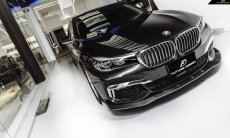 画像7: BMW G11 G12 7シリーズ セダン Mスポーツ用フロントカーボンスポイラー カーボンリップ アンダーリップ (7)