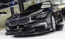 画像3: BMW G11 G12 7シリーズ セダン Mスポーツ用フロントカーボンスポイラー カーボンリップ アンダーリップ (3)