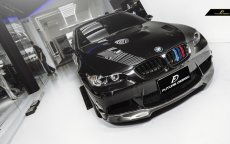 画像3: BMW 3シリーズ E92 E93 前期 フロント用 青紺赤 艶ありブラックキドニーグリル センターグリル S2 M3 (3)