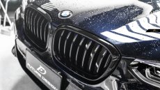 画像1: BMW G02 X4 フロント用艶ありブラック キドニーグリル センターグリル S1 (1)