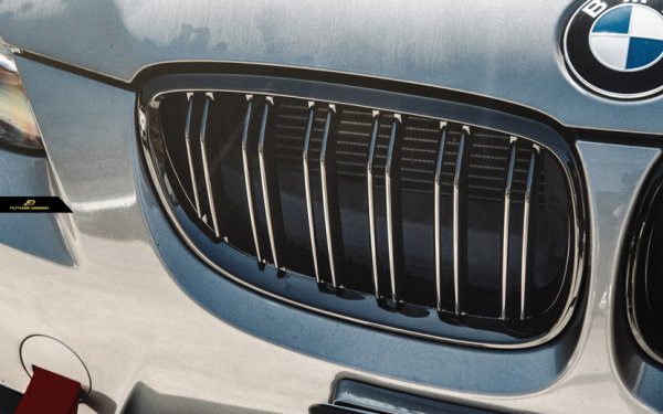 BMW 3シリーズ E92 E93 前期 フロント用 艶ありブラック キドニー