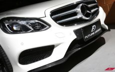 画像5: BENZ メルセデスベンツ Eクラス W212 LCI 後期車 AMGフロントバンパー用リップスポイラー 本物DryCarbon ドライカーボン (5)