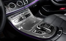 画像1: BENZ ベンツ Eクラス W213 C213 S213 セダン ワゴン クーペ 用 カーボン製 センターコンソール パネル (1)