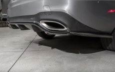 画像4: BENZ ベンツ Eクラス W213 AMGバンパー用リア カナード スプリッター 左右セット 本物DryCarbon ドライカーボン (4)