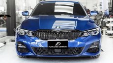 画像8: BMW 3シリーズ G20 G21 フロント用 艶ありブラック キドニーグリル センターグリル S1 (8)