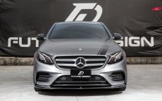 画像9: BENZ メルセデス・ベンツ E-Class W213 S213 前期車 AMGフロントバンパー用 リップスポイラー 本物DryCarbon ドライカーボン (9)