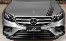 画像11: BENZ メルセデス・ベンツ E-Class W213 S213 前期車 AMGフロントバンパー用 リップスポイラー 本物DryCarbon ドライカーボン (11)